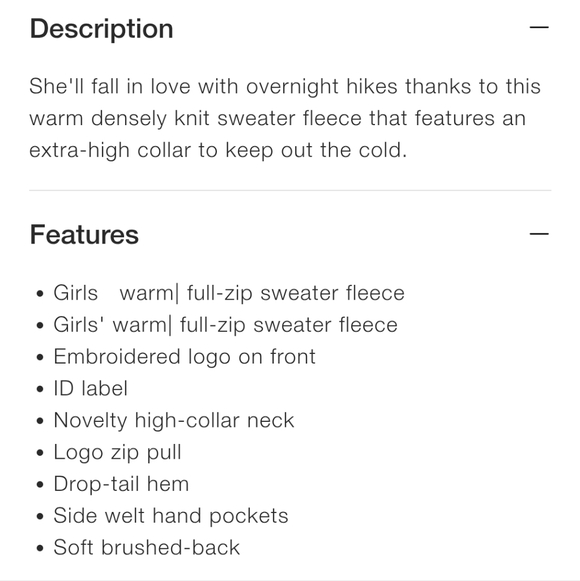 North Face "Crescent Full Zip" Fleece Jacket Heather Blue | Big Girl's Size XL - Picture 9 of 10